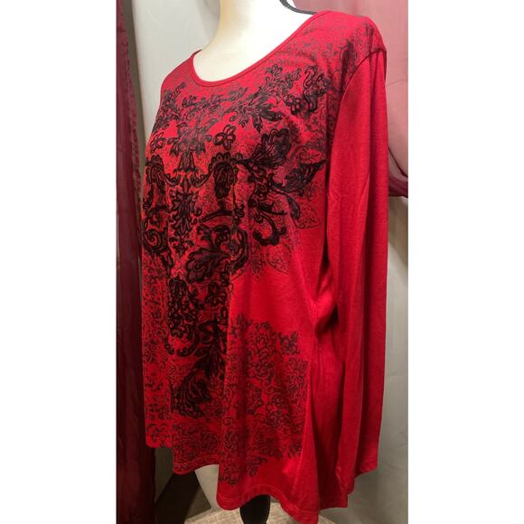 Style & Co Affliction style top, size XL - Picture 2 of 7